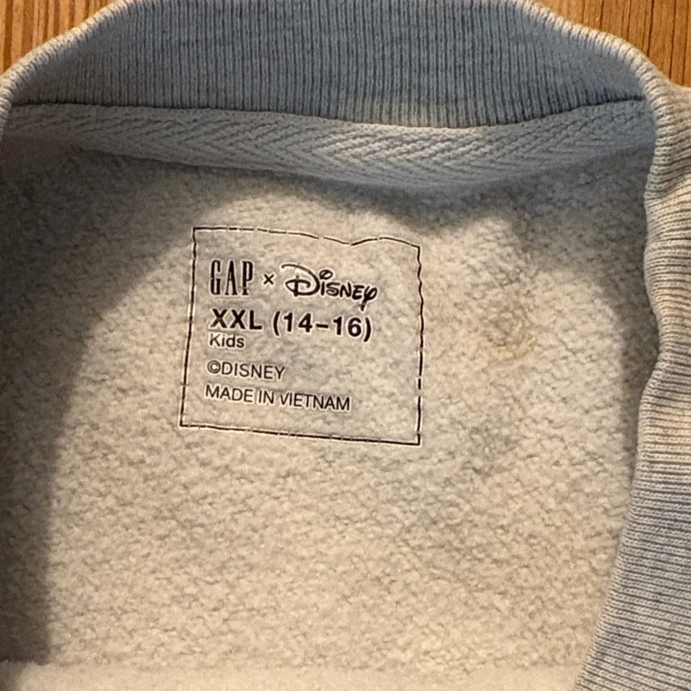 GAP Light Gray Girls Disney Crewneck Sweatshirt